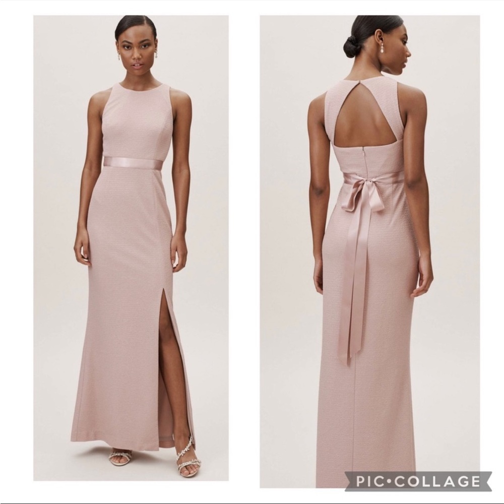 SOLD OUT NWT Adriana papell Idris metallic blush dress